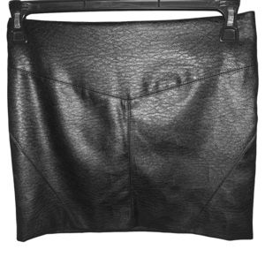 Black pleather skirt